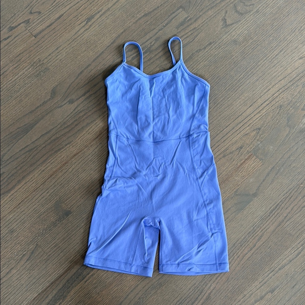 TNA Aritzia Blue/Purple Bodysuit Romper Size Small